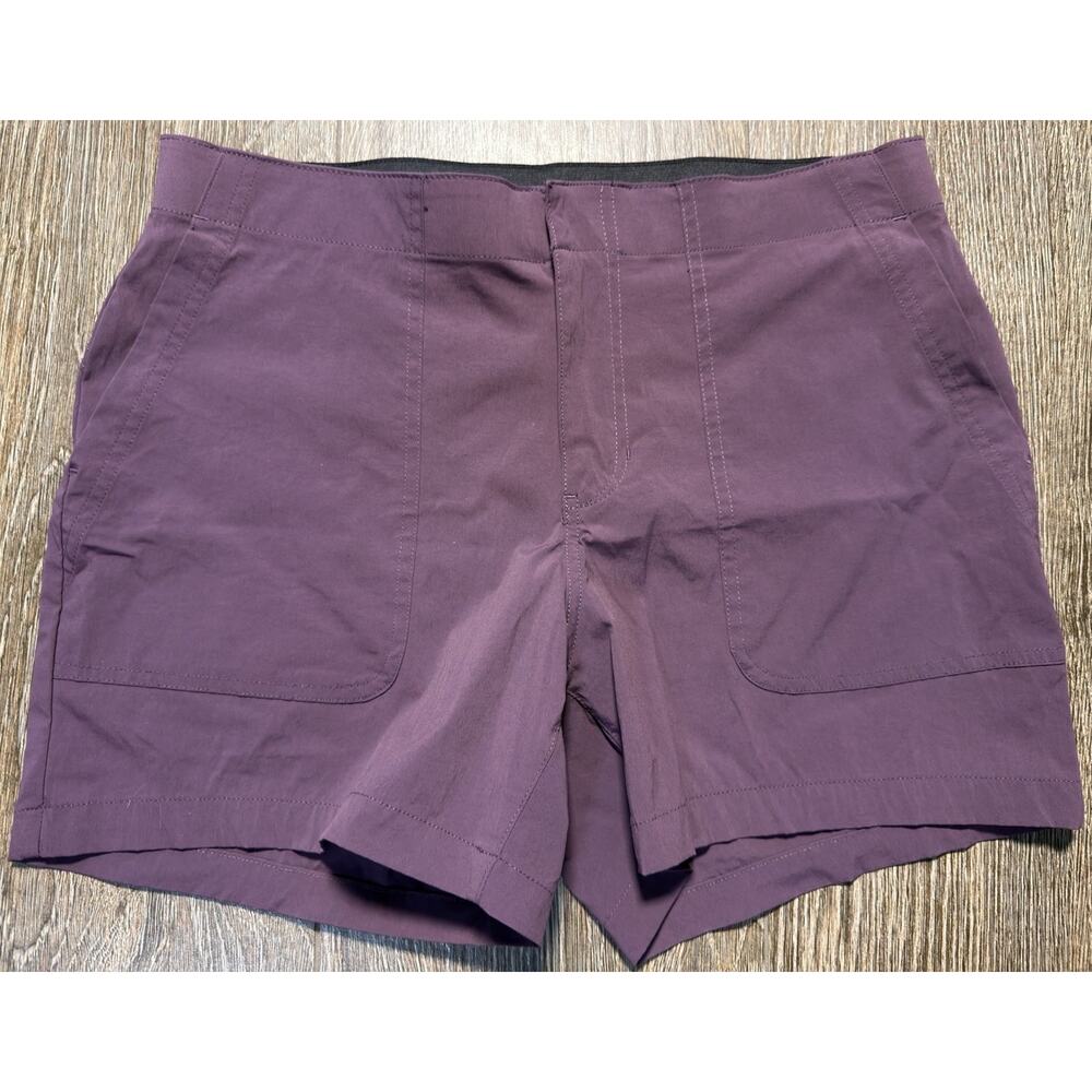 Eddie Bauer Hiking Shorts Womens 10 Purple Stretch Utility Gorpcore Outdoor